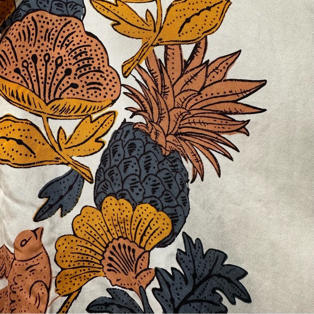 Tory Burch Silk Button Down Orange Wonderland Vin… - image 7